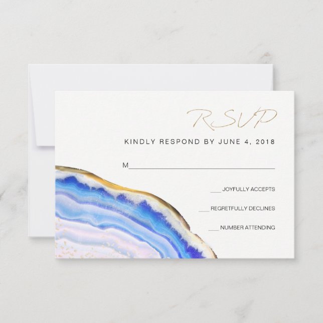 Blue Agate RSVP (Front)