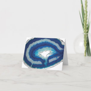 Blue Agate Thank You Note Card