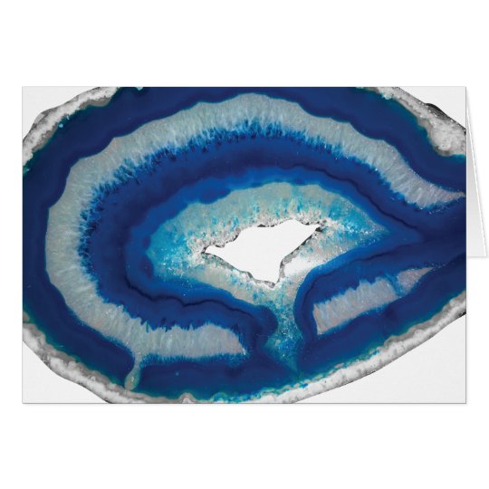 Blue Agate Thank You Note Card
