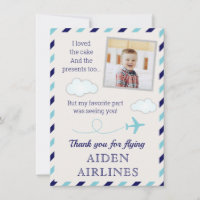 Blue Airline Aeroplane Baby Boy 1st Birthday Party