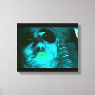 Blue Alien Canvas Print
