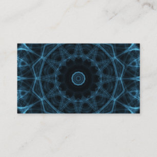 blue alien kaleidoscope business card