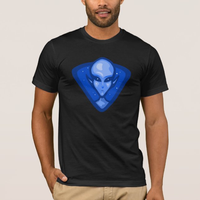Blue Alien Logo T-Shirt (Front)