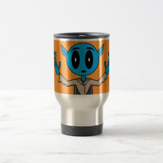 Blue Alien Travel Mug