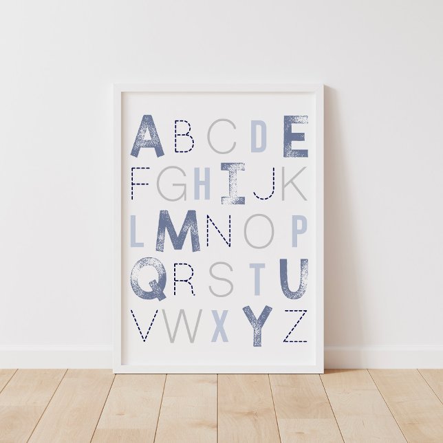 Blue Alphabet ABC Boy Nursery Decor (Creator Uploaded)