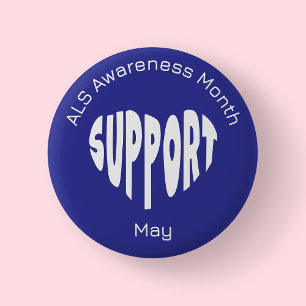 Blue ALS Awareness Month Button