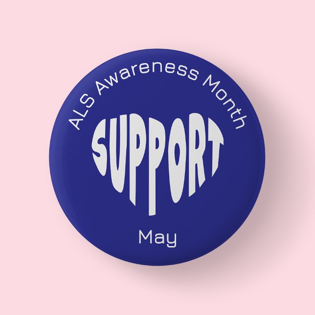 Blue ALS Awareness Month Button (ALS Awareness Month)