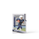 Blue American Football Trading Card For Kids