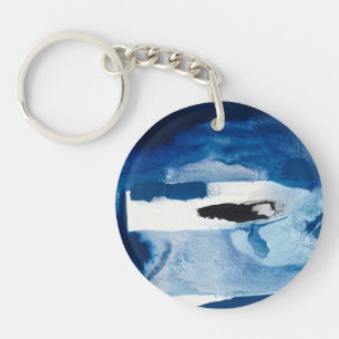 Blue Amore II Key Ring