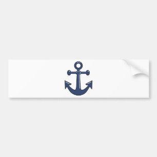 Blue Anchor Bumper Sticker