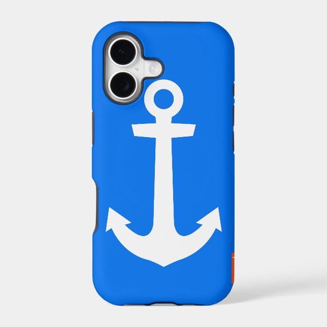 Blue Anchor IPhone case (Back)