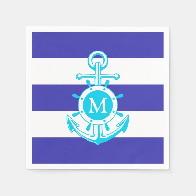 Blue Anchor Napkin (Front)