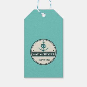 Blue Anchor Nautical Welcome yacht sailing Boat Gift Tags