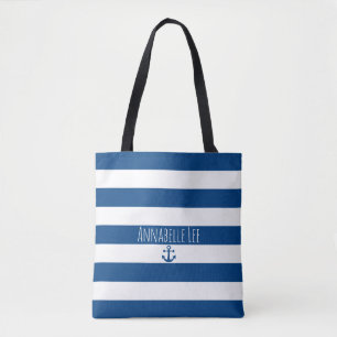 Blue Anchor Tote Bag