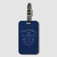 blue anchor with name & initials cruising
