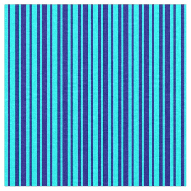 Blue and Aqua Pattern Fabric (Close Up)