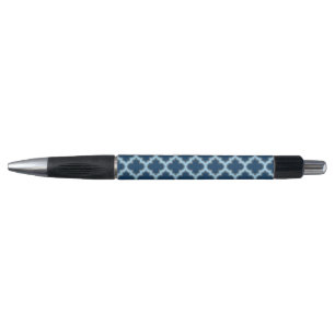 Blue and Baby Blue Trellis, Lattice, Quatrefoil