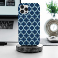 Blue and Baby Blue Trellis, Lattice, Quatrefoil