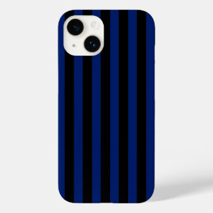 Blue and black candy stripes Case-Mate iPhone 14 case