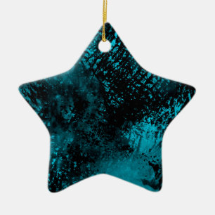 Blue and Black Ceramic Decoration
