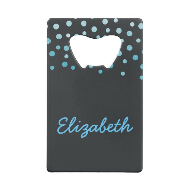 Blue and black confetti (Front)