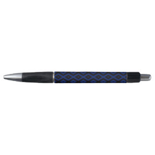 Blue and black diamond pattern