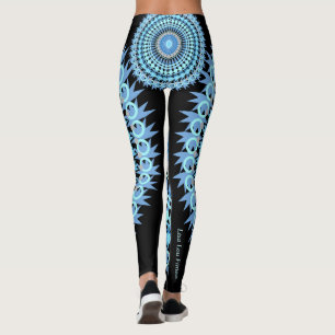 Blue and Black Eye Candy Leggings