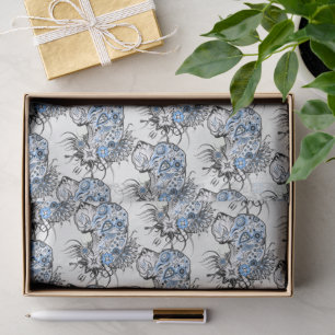 Blue and Black Great Danes Tissue Paper