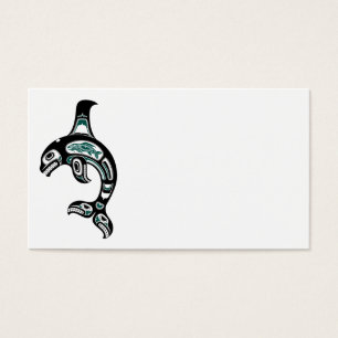 Blue and Black Haida Spirit Killer Whale