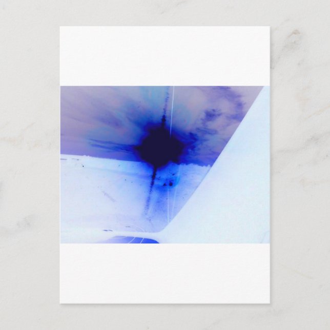 blue and black ink spot postcard (Front)