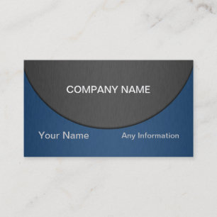 Blue and Black Luxury Metallic Business Card