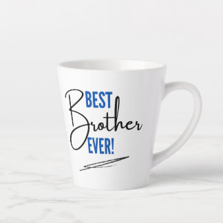 Blue and Black Minimal Best Brother Ever Mug