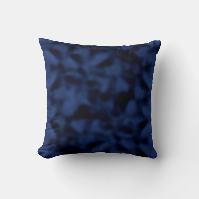 Blue and Black Mottled Cushion (Front)