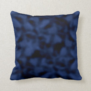 Blue and Black Mottled Cushion