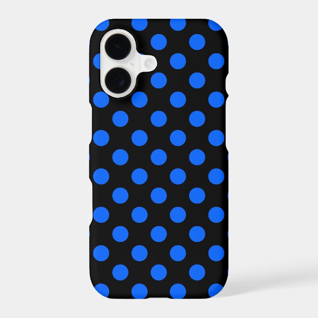 Blue and black polka dots (Back)