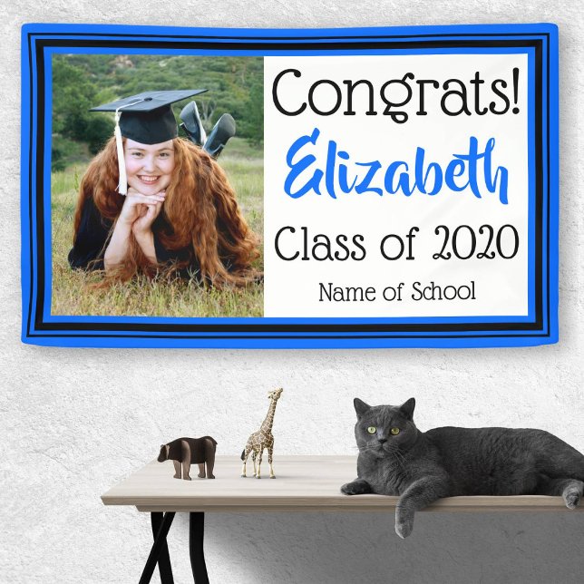 Blue and Black School Colours Photo Banner (Creator Uploaded)