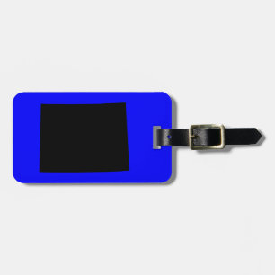 Blue and Black Wyoming Luggage Tag
