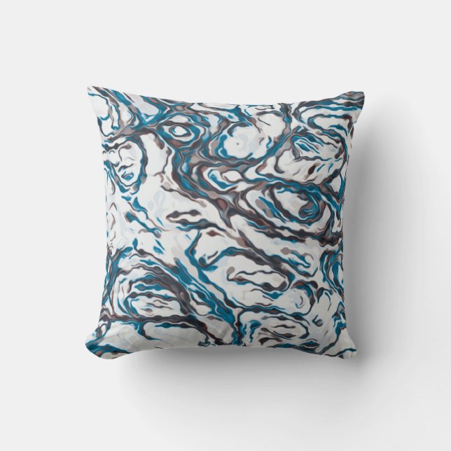 Blue and Brown Cushion (Front)