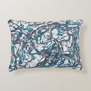 Blue and Brown Decorative Cushion