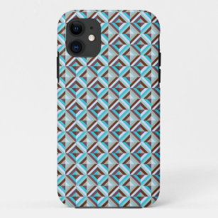 Blue and Brown Patchwork Quilt  Case-Mate iPhone Case
