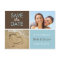 Blue and Brown Save the Date Photo Postcards
