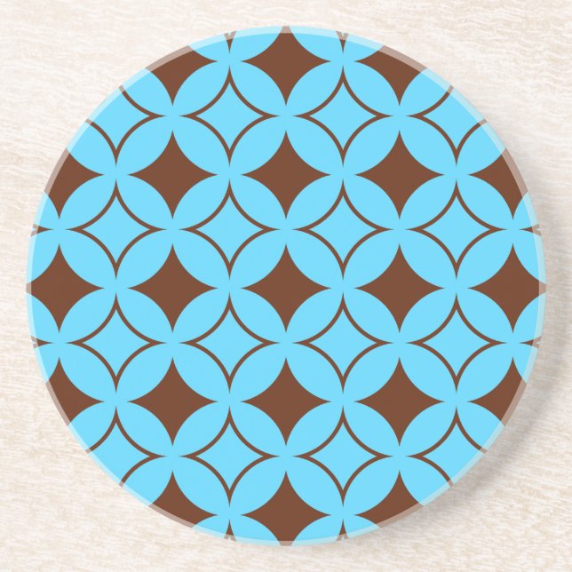 Blue and brown shippo coaster (Front)
