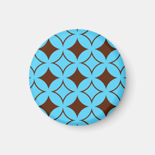 Blue and brown shippo magnet