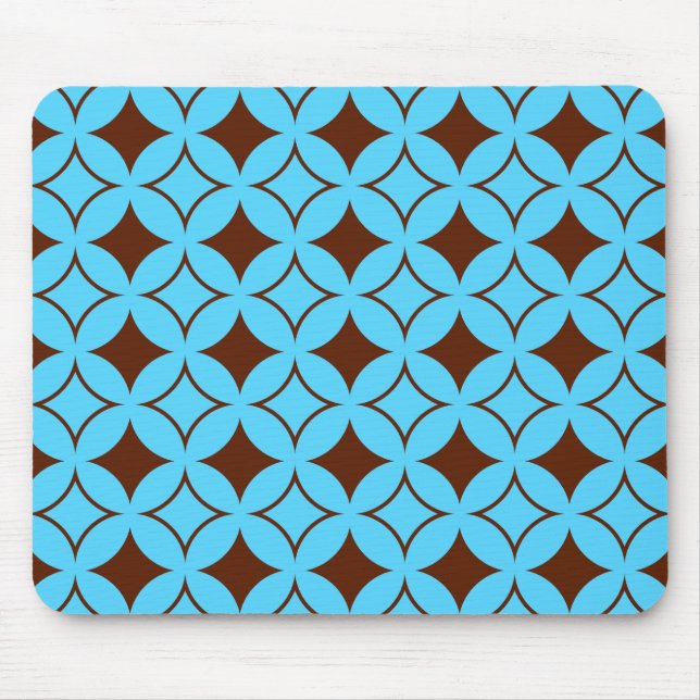 Blue and brown shippo mouse pad (Front)