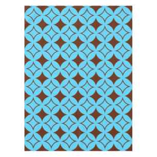 Blue and brown shippo tablecloth