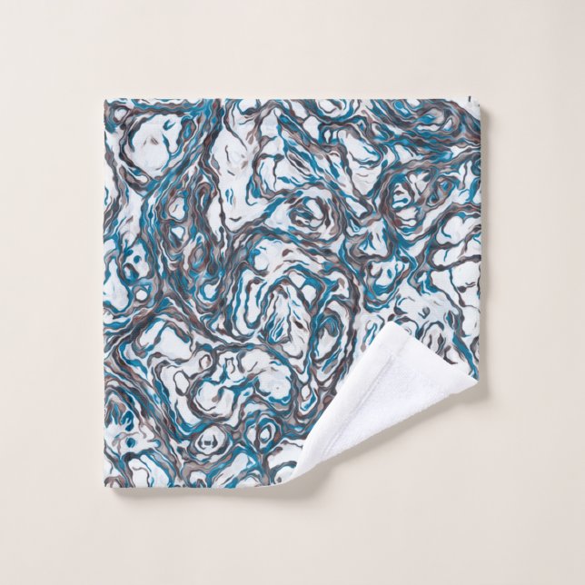 Blue and Brown  Wash Cloth (Wash Cloth)