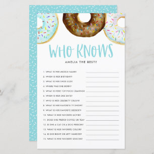 Blue and Chocolate Doughnuts Who Knows Mum Best Ga