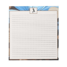 Blue and Chocolate Floral - Personalised Monogram