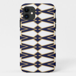 Blue and Gold Bowties  iPhone 11 Case