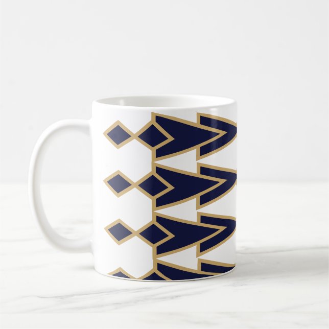 Blue and Gold Bowties  Coffee Mug (Left)